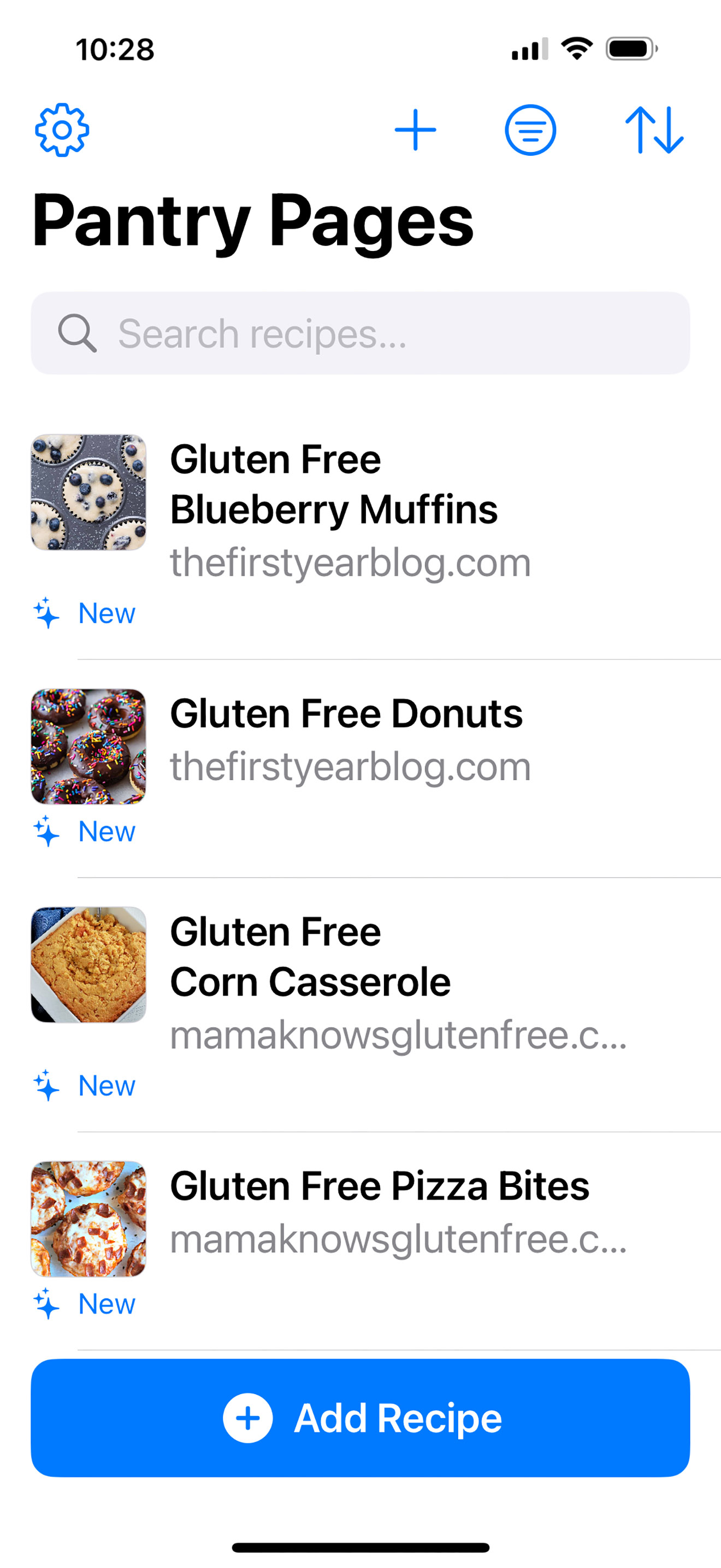 Browse Your Recipe Collection